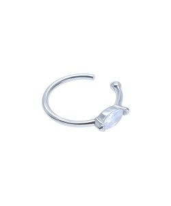 Oval Shaped CZ Stone Ear Cuff EC-1481